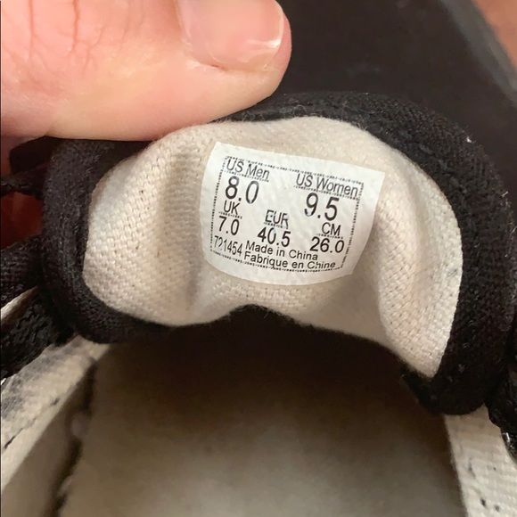 Vans Black Women Sz 9.5 Mens 8 - Picture 2 of 3